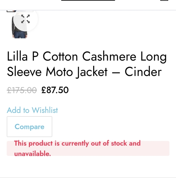 LILLA P Charcoal Gray White Moto Jacket Sweater. Size S - Picture 12 of 12